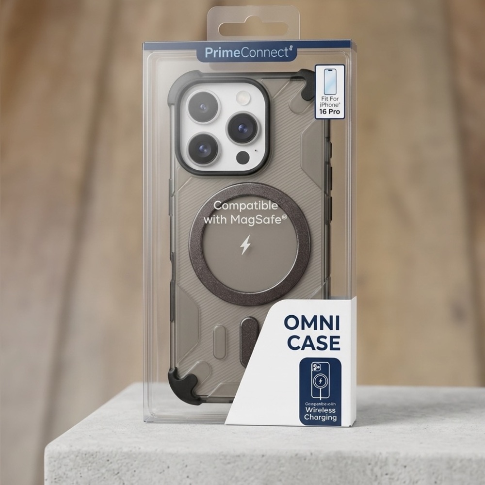 NEW! Prime Connect Omni Case for iPhone 16 Pro - Gray